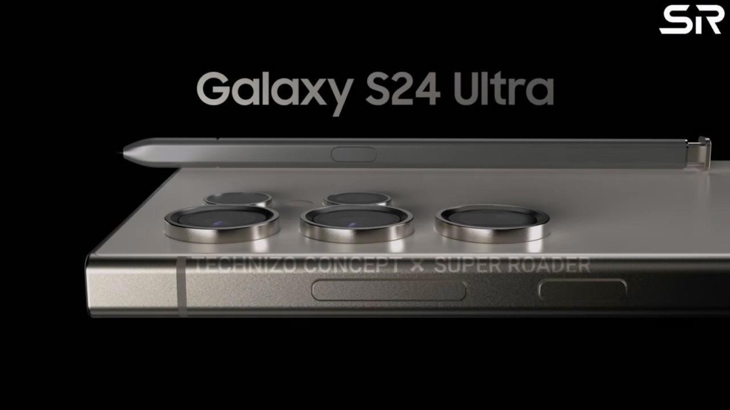 三星Galaxy S24 Ultra高清渲染图-侧背面