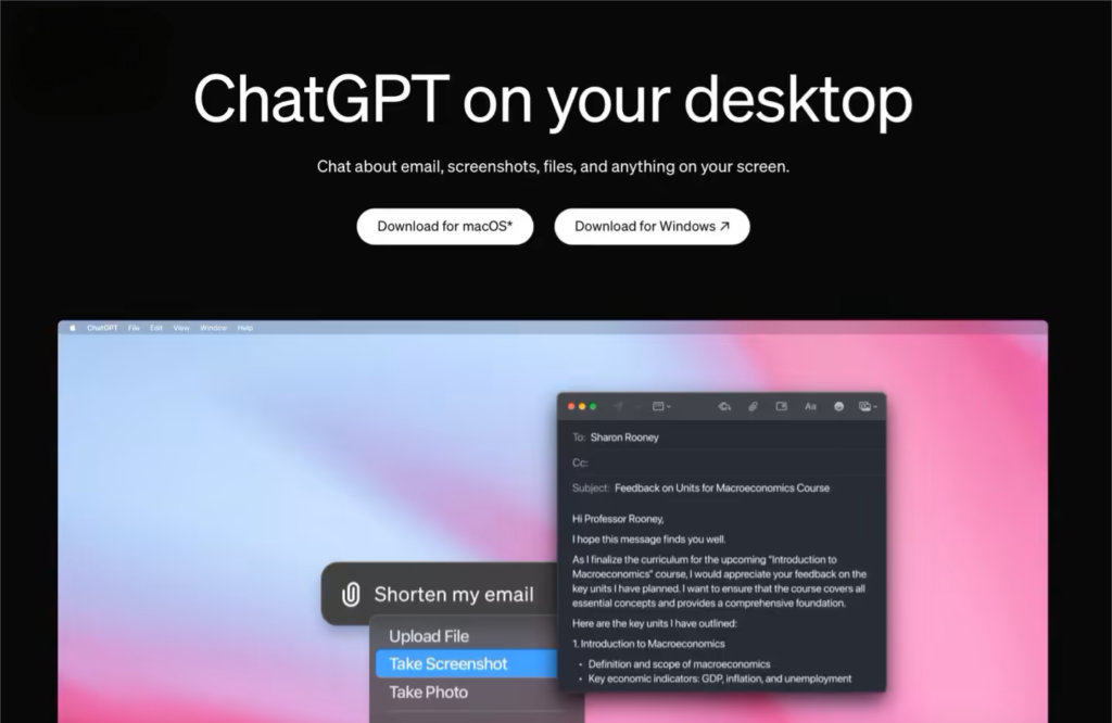 macOS ChatGPT 应用