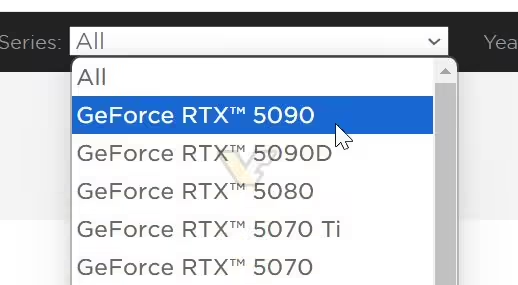 索泰官网提前曝光英伟达 RTX 50 系列首批阵容